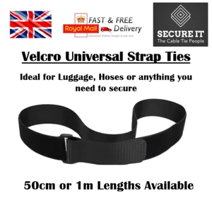 VELCRO Strapping Cable Ties with buckle Hook & Loop Band luggage Strap - Picture 1 of 6