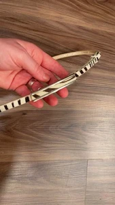 Express Womens Size M/L Adjustable Waist Belt with Hook Closure Dyed Calf Hair - Picture 1 of 8