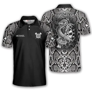 Snake Skin Pattern Custom Darts Shirts for Men - Picture 1 of 7