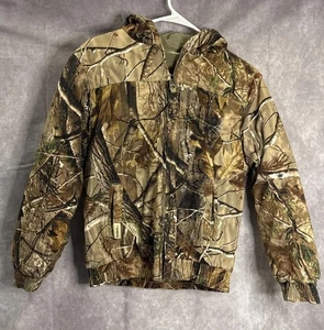 Gander Mtn Realtree Hunting Camo Coat Jacket Youth Lg Hooded Full Zip Camouflage - Picture 1 of 5