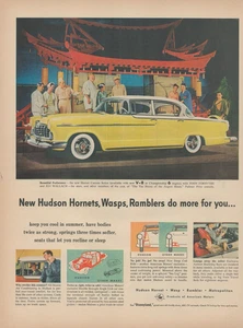 1955 Hudson Hornets Wasps Ramblers Automobile Do More For You Vintage Print Ad - Picture 1 of 1