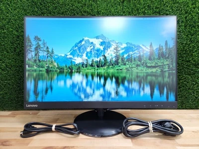 Open Box Lenovo C27-30 27" 16:9 LED LCD Widescreen Display Monitor, Black - Image 1 of 4