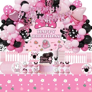 288 Stück Rosa Maus Geburtstag Deko Für 20 Gäste Maus Mottoparty De... - Bild 1 von 6