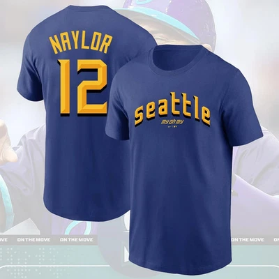 HOT NEW ! Josh Naylor #12 Seattle Mariners 2025 Player Name & Number S-5XL - Image 1 of 4