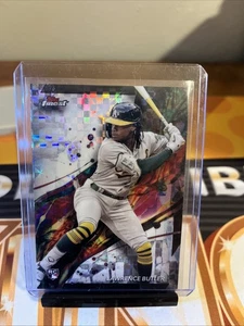2024 Topps Finest Lawrence Butler SP REFRACTOR TABLERO DE AJEDREZ XFRACTOR NOVATO - Imagen 1 de 2