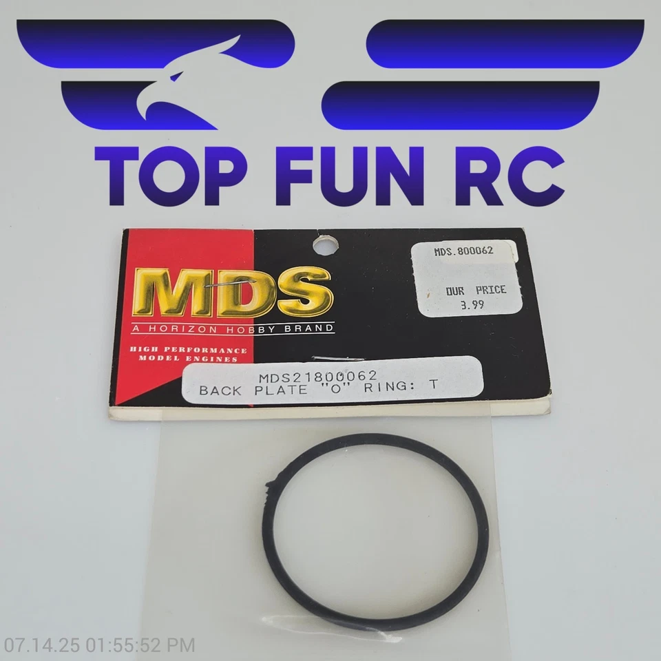 MDS MDS21800062 Back Plate O Ring For Nitro Motor T - Image 1 of 1