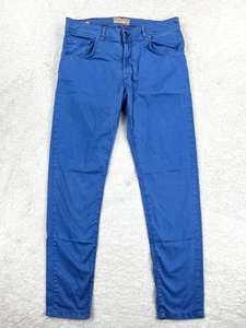 Marco Pescarolo Nerano MP08 Hose Herren 31x31 Blau Stretch Baumwolle Seide Italy - Bild 1 von 11