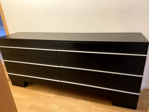 Schubladenkommode schwarz von BoConcept, L: 191,4 cm, B: 44,3 cm, H: 83,3 cm - Bild 1 von 9