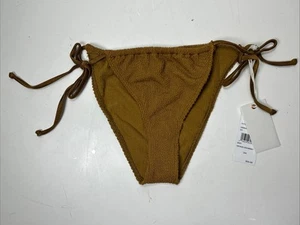Good American Always Fits Tiny Ties Bikini Bottom in Bronze Size 3/ 4 US L / XL - Picture 1 of 6