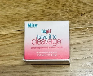 BLISS Fab Girl Leave It To Cleavage Bust & Décolleté Skin Soufflé Enhancer 3.4oz - Picture 1 of 9