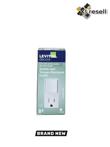 Leviton Decora Interruttore e Presa Combinati 15 Amp Resistente alle Manomissioni, Bianco - Foto 1 di 6