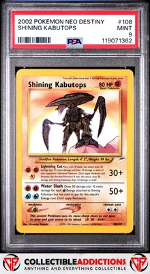 2002 Pokemon Neo Destiny #108 Shining Kabutops PSA 9 - Image 1 of 2