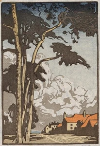 Sylvan G. Boxsius (1878- c.1941) - Linocut Signed In Pencil - At Winchelsea - Picture 1 of 6