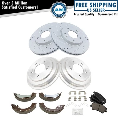 Brake Pad & Rotor,Shoe & Drum Kit For 2017-2019 Hyundai Elantra - Image 1 of 4