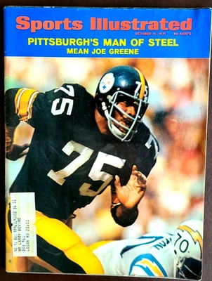 Sports Illustrated Pittsburg Steelers Football Joe Greene October 11 1971 - Image 1 of 3