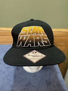 Cappellino snapback Star Wars giallo su nero nuovo senza etichetta - Foto 1 di 7