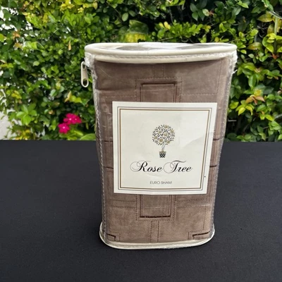 $69 Rose Tree AUDREY One Euro Sham 26" X 26" NWT Multi Brown - Image 1 of 4