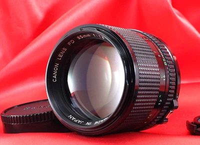 Canon New FD NFD 85mm f/1.8 Portrait Prim MF Lens [Near MINT ] w/Cap From JAPAN - Image 1 of 4