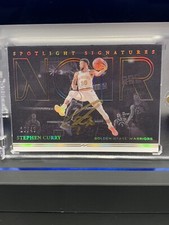 2020-2021 STEPHEN CURRY NOIR **SPOTLIGHT SIGNATURES ON-CARD GOLD AUTO /49**