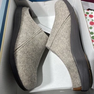Strole Freizeitschuhe Herren Lodge Slipper Clog Melton Wolle Weizen Größe 11 S824M - Bild 1 von 17