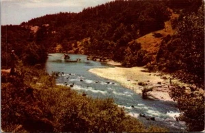 Postal de petróleo de EEL RIVER Dyerville, California CA Union - Imagen 1 de 2