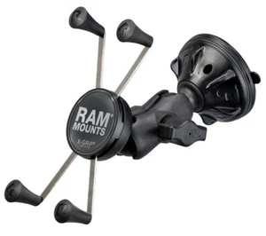 RAM Short Arm Suction Cup Mount w/ X-Grip Cradle for Plus Size Phone, iPhone GPS - Picture 1 of 2