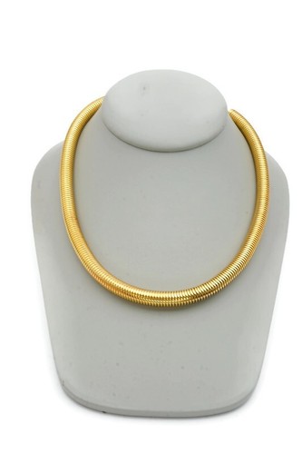 Collana Vintage Christian Dior Catena Serpente Tono Oro 18" 1971 Germania