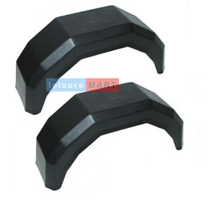 A Pair of 13 Inch Plastic Trailer Mudguards Suitable for 13 Inch Wheel Rims - Picture 1 of 2