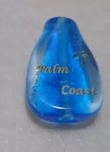 Grande ciondolo Palm Coast Fenton arte vetro gioielli perle vetro nuovo B38 - Foto 1 di 2