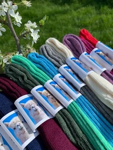 ALPACA WOOL DRESS SOCKS - Plain Everyday, Mens, Womens, Made in UK - Picture 1 of 35