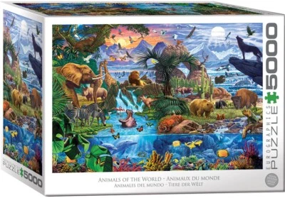 Animals of the World 5000 Piece Jigsaw Puzzle Eurographics New - Image 1 of 2