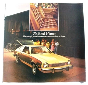 Vintage Original 1976 Ford Pinto Foldout Sales Brochure 76 Sedan Runabout Wagon - Picture 1 of 4
