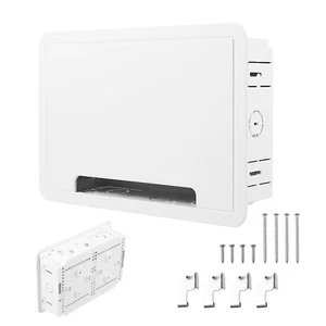Recessed Media Box Cable Management Kit 9 Inch In Wall TV Media Box - Picture 1 of 11