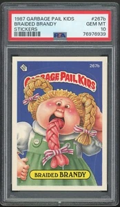 1987 Topps Garbage Pail Kids 7th Series #267b Braided Brandy PSA 10 GEM MINT Os7 - Picture 1 of 2
