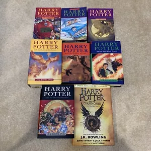 Harry Potter Juego Completo de Tapa Dura Mixto Lote de 8 Libros Niño Maldito - Imagen 1 de 12
