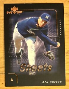 2002 Upper Deck Ben Sheets Baseball Card #162 Brewers Pitcher VGEX