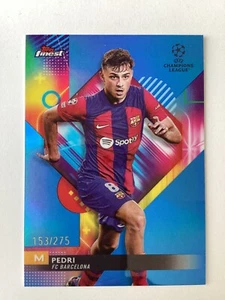 TOPPS UCC FINEST 2023-2024 PEDRI BARCELONA PARALLEL 153/275 - Picture 1 of 2