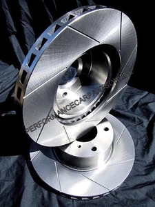 SLOTTED VMAX fits Ford Falcon BA BF FG FGX FRONT Disc Brake Rotors NEW PAIR - Picture 1 of 1