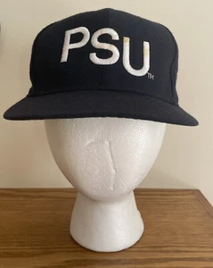 VTG Penn State “PSU” BIG Letters New Era 5950 Pro Model Hat Size 6 7/8 100% Wool - Picture 1 of 11