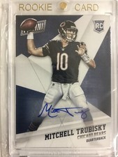 Mitch Trubisky 2017 Panini Black Friday Rookie Auto SP Chicago Bears