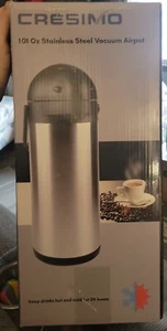 Cresimo 101 Oz Airpot Thermal Hot/Cold Coffee Carafe Stainless Steel Thermo 3L - Picture 1 of 1