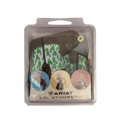 New in Box Ariat Lil' Stompers Infant Cowboy Boots Cactus Anaheim, Size 2 - Image 1 of 4