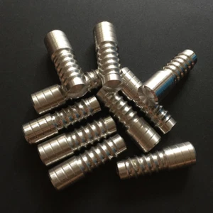 2PK-10PK WAVE 9tpi Double Thread SS Pool Cue Joint Protector Pin Screw Studs - Picture 1 of 4