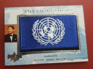 2020 Leaf Decision World Leaders Flag Patch Jumbo Relic Naruhito - NATO FLAG - Picture 1 of 3