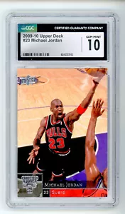 2009-10 Upper Deck #23 Michael Jordan CGC 10 Gem Mint HOF GOAT - Picture 1 of 2