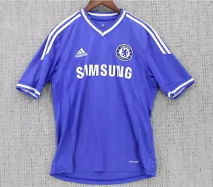 Adidas x Chelsea Soccer Jersey Mens Medium M Blue Short Sleeve 2013 - 2014 Home - Picture 1 of 9