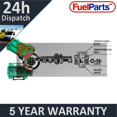 Sensor de oxígeno lambda 2.0 Kerr Nelson para Saab 9-3 2003-2015 KNL654PV - Imagen 1 de 2