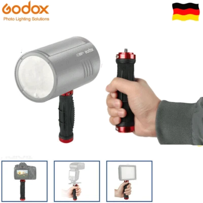 Blitzhalter Handgriff Griff mit 1/4" Schraube für LED Lampe Blitz Kamera - Bild 1 von 4