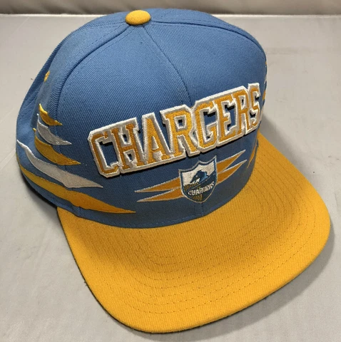 Mitchell & Ness NFL Chargers Snapback Hat Ball Cap Light Blue Nostalgia Cover
