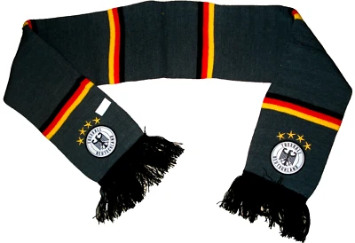 MARKENLOS Balken - Schal Deutschland grau Fussball Fanartikel EM